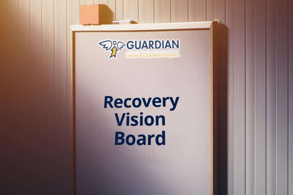 Creating a vision board for addiction recovery